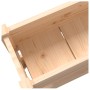 Jardinera de madera maciza de pino 112x25x66 cm en Maceteros y jardineras | Comprar online en Foro24