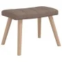 Schaukelstuhl mit Fußstütze aus taupegrauem Stoff von vidaXL, Schaukelstühle - Ref: Foro24-328027, Preis: 172,24 €, Rabatt: %