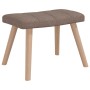 Schaukelstuhl mit Fußstütze aus taupegrauem Stoff von vidaXL, Schaukelstühle - Ref: Foro24-328027, Preis: 175,40 €, Rabatt: %