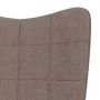 Schaukelstuhl mit Fußstütze aus taupegrauem Stoff von vidaXL, Schaukelstühle - Ref: Foro24-328027, Preis: 172,24 €, Rabatt: %