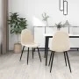 Sillas de comedor 2 unidades terciopelo blanco crema de vidaXL, Sillas de comedor - Ref: Foro24-325655, Precio: 126,52 €, Des...