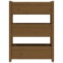 Jardinera de madera maciza de pino marrón miel 77x25x104,5 cm en Maceteros y jardineras | Comprar online en Foro24