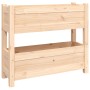 Jardinera de madera maciza de pino 77x25x66 cm