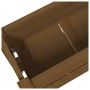 Jardinera de madera maciza de pino marrón miel 77x25x66 cm en Maceteros y jardineras | Comprar online en Foro24