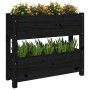 Jardinera de madera maciza de pino negro 77x25x66 cm en Maceteros y jardineras | Comprar online en Foro24