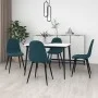 Dining chairs 4 units blue velvet by vidaXL, dining chairs - Ref: Foro24-325656, Price: 206,45 €, Discount: %