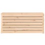 Baúl de jardín madera maciza de pino 101x50,5x46,5 cm