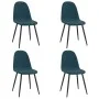Dining chairs 4 units blue velvet by vidaXL, dining chairs - Ref: Foro24-325656, Price: 206,45 €, Discount: %