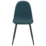 Dining chairs 4 units blue velvet by vidaXL, dining chairs - Ref: Foro24-325656, Price: 206,45 €, Discount: %