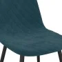 Dining chairs 4 units blue velvet by vidaXL, dining chairs - Ref: Foro24-325656, Price: 206,45 €, Discount: %