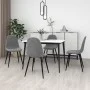 Esszimmerstühle 4 Einheiten aus hellgrauem Samt von vidaXL, Essstühle - Ref: Foro24-325657, Preis: 178,44 €, Rabatt: %
