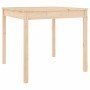 Mesa de jardín madera maciza de pino 82,5x82,5x76 cm