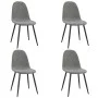 Esszimmerstühle 4 Einheiten aus hellgrauem Samt von vidaXL, Essstühle - Ref: Foro24-325657, Preis: 178,44 €, Rabatt: %