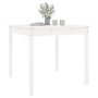 Mesa de jardín madera maciza de pino blanco 82,5x82,5x76 cm