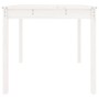 Mesa de jardín madera maciza de pino blanco 82,5x82,5x76 cm