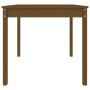 Mesa de jardín madera maciza pino marrón miel 82,5x82,5x76 cm