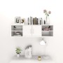 Wandregal aus glänzend weißem Sperrholz, 102 x 30 x 29 cm von vidaXL, Regale und Regale - Ref: Foro24-806262, Preis: 69,67 €,...
