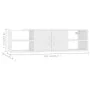 Wandregal aus glänzend weißem Sperrholz, 102 x 30 x 29 cm von vidaXL, Regale und Regale - Ref: Foro24-806262, Preis: 68,50 €,...
