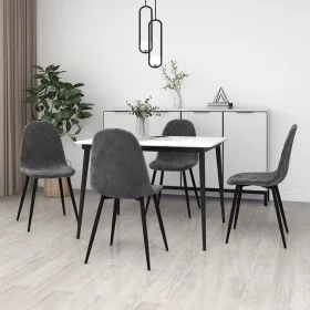 Dining chairs 4 units dark gray velvet by vidaXL, dining chairs - Ref: Foro24-325658, Price: 199,03 €, Discount: %