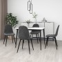 Sillas de comedor 4 unidades terciopelo gris oscuro de vidaXL, Sillas de comedor - Ref: Foro24-325658, Precio: 192,09 €, Desc...