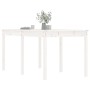 Mesa de jardín madera maciza pino blanco 159,5x82,5x76 cm