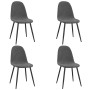 Sillas de comedor 4 unidades terciopelo gris oscuro de vidaXL, Sillas de comedor - Ref: Foro24-325658, Precio: 192,09 €, Desc...
