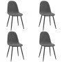 Sillas de comedor 4 unidades terciopelo gris oscuro de vidaXL, Sillas de comedor - Ref: Foro24-325658, Precio: 199,03 €, Desc...