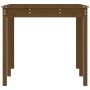 Mesa de jardín madera maciza pino marrón miel 159,5x82,5x76 cm
