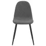 Sillas de comedor 4 unidades terciopelo gris oscuro de vidaXL, Sillas de comedor - Ref: Foro24-325658, Precio: 199,03 €, Desc...