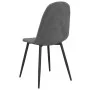 Sillas de comedor 4 unidades terciopelo gris oscuro de vidaXL, Sillas de comedor - Ref: Foro24-325658, Precio: 199,03 €, Desc...