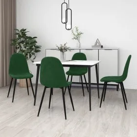 Esszimmerstühle 4 Einheiten dunkelgrüner Samt von vidaXL, Essstühle - Ref: Foro24-325659, Preis: 182,09 €, Rabatt: %