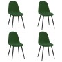 Dining chairs, 4 units, dark green velvet by vidaXL, dining chairs - Ref: Foro24-325659, Price: 182,30 €, Discount: %