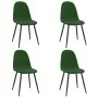 Sillas de comedor 4 unidades terciopelo verde oscuro de vidaXL, Sillas de comedor - Ref: Foro24-325659, Precio: 182,08 €, Des...