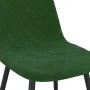 Sillas de comedor 4 unidades terciopelo verde oscuro de vidaXL, Sillas de comedor - Ref: Foro24-325659, Precio: 182,08 €, Des...
