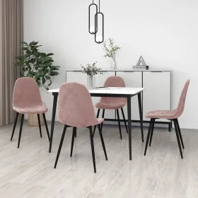 Esszimmerstühle 4 Einheiten rosa Samt von vidaXL, Essstühle - Ref: Foro24-325661, Preis: 202,42 €, Rabatt: %