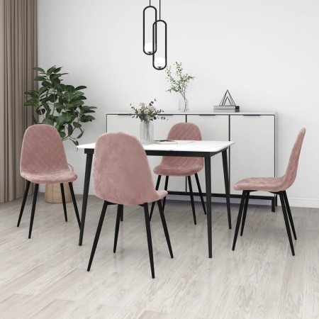 Esszimmerstühle 4 Einheiten rosa Samt von vidaXL, Essstühle - Ref: Foro24-325661, Preis: 205,64 €, Rabatt: %