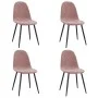 Dining chairs 4 units pink velvet by vidaXL, dining chairs - Ref: Foro24-325661, Price: 205,64 €, Discount: %
