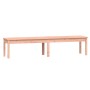 Banco de jardín 2 plazas madera maciza Douglas 203,5x44x45 cm