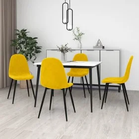 Dining chairs 4 pcs mustard yellow velvet by vidaXL, dining chairs - Ref: Foro24-325664, Price: 182,27 €, Discount: %