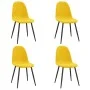 Sillas de comedor 4 uds terciopelo amarillo mostaza de vidaXL, Sillas de comedor - Ref: Foro24-325664, Precio: 182,26 €, Desc...