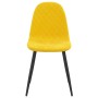Esszimmerstühle 4 Stück senfgelber Samt von vidaXL, Essstühle - Ref: Foro24-325664, Preis: 185,23 €, Rabatt: %