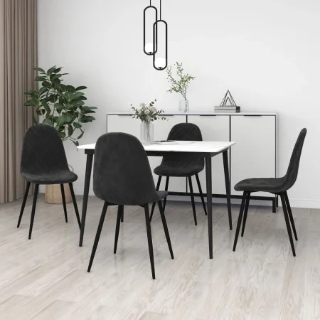 Dining chairs 4 units black velvet by vidaXL, dining chairs - Ref: Foro24-325663, Price: 190,50 €, Discount: %