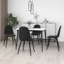 Esszimmerstühle 4 Einheiten aus schwarzem Samt von vidaXL, Essstühle - Ref: Foro24-325663, Preis: 190,50 €, Rabatt: %