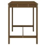 Mesa de jardín madera maciza pino marrón miel 121x82,5x110 cm