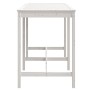 Mesa de jardín madera maciza pino blanco 159,5x82,5x110 cm