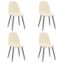 Dining chairs 4 units cream white velvet by vidaXL, dining chairs - Ref: Foro24-325666, Price: 181,97 €, Discount: %
