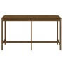 Mesa de jardín madera maciza pino marrón miel 203,5x90x110 cm