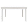 Mesa de jardín madera maciza de pino blanco 82,5x50,5x45 cm