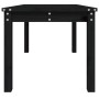 Mesa de jardín madera maciza pino negro 82,5x50,5x45 cm