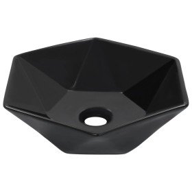 Lavabo 41x36,5x12 cm cerámica negro